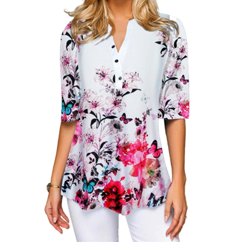 Women New Ethnic Style Print Tshirt