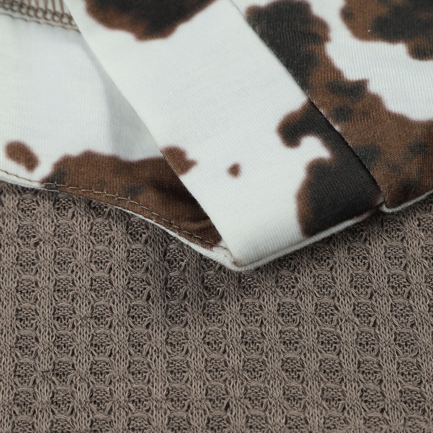 Hoodies Women Waffle Sweatshirts Fashion