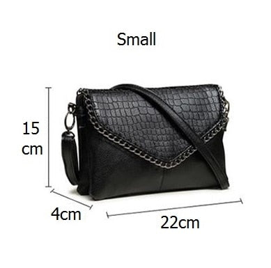 NIGEDU Casual Crossbody Messenger Bag black PU Leather
