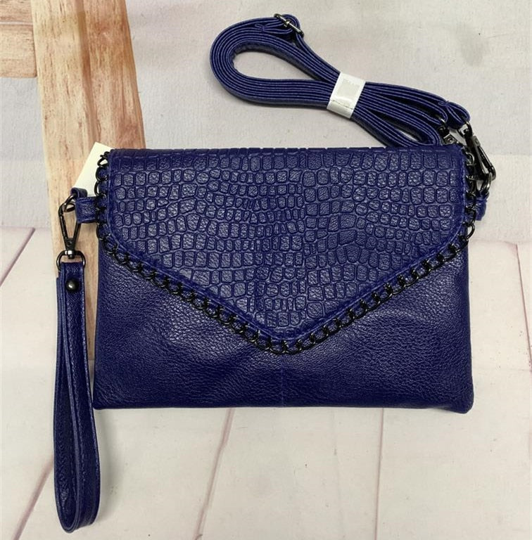 NIGEDU Casual Crossbody Messenger Bag black PU Leather